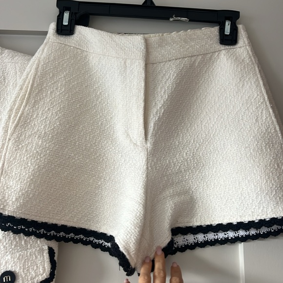 Maje Tweed blue trimmed set - Picture 4 of 7